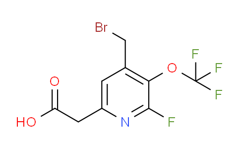 4-(Bromomethyl)-2-fluoro-3-(trifluoromethoxy)pyridine-6-acetic acid
