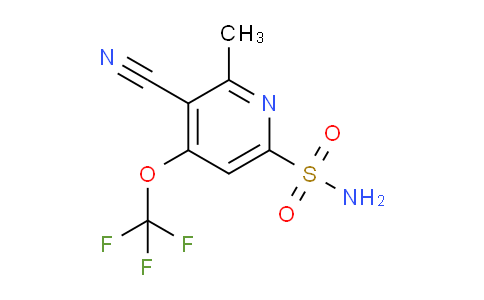 3-Cyano-2-methyl-4-(trifluoromethoxy)pyridine-6-sulfonamide