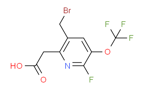 5-(Bromomethyl)-2-fluoro-3-(trifluoromethoxy)pyridine-6-acetic acid