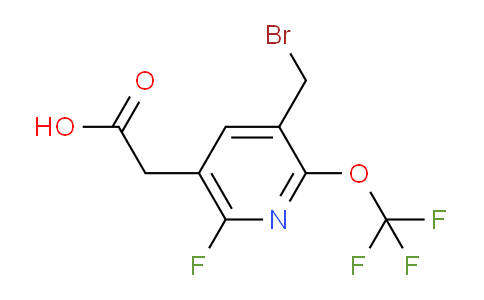 3-(Bromomethyl)-6-fluoro-2-(trifluoromethoxy)pyridine-5-acetic acid