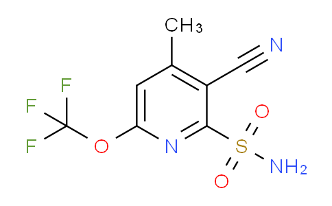 3-Cyano-4-methyl-6-(trifluoromethoxy)pyridine-2-sulfonamide