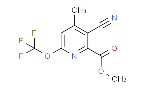 Methyl 3-cyano-4-methyl-6-(trifluoromethoxy)pyridine-2-carboxylate