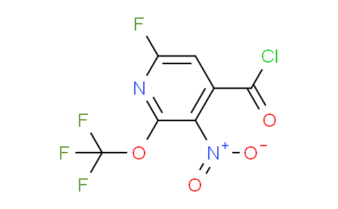 6-Fluoro-3-nitro-2-(trifluoromethoxy)pyridine-4-carbonyl chloride