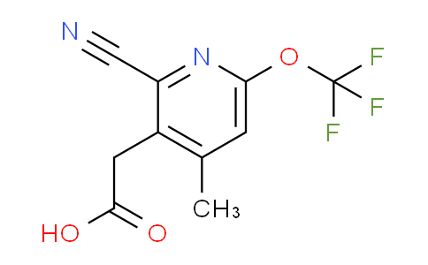 2-Cyano-4-methyl-6-(trifluoromethoxy)pyridine-3-acetic acid