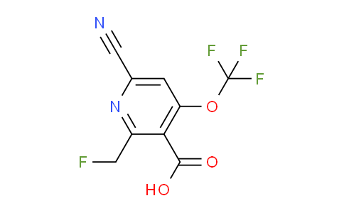 6-Cyano-2-(fluoromethyl)-4-(trifluoromethoxy)pyridine-3-carboxylic acid