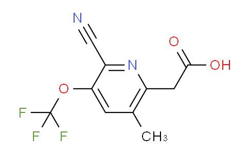 2-Cyano-5-methyl-3-(trifluoromethoxy)pyridine-6-acetic acid