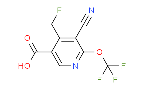 3-Cyano-4-(fluoromethyl)-2-(trifluoromethoxy)pyridine-5-carboxylic acid