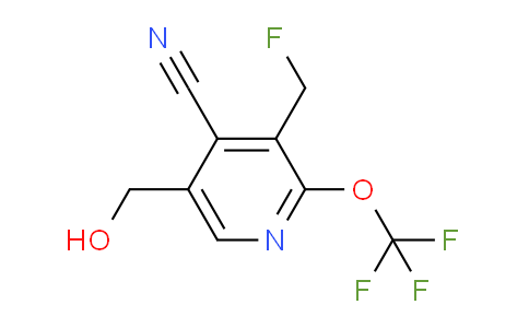 4-Cyano-3-(fluoromethyl)-2-(trifluoromethoxy)pyridine-5-methanol