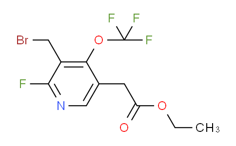 Ethyl 3-(bromomethyl)-2-fluoro-4-(trifluoromethoxy)pyridine-5-acetate