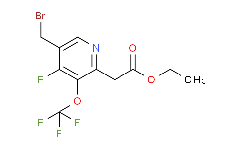 Ethyl 5-(bromomethyl)-4-fluoro-3-(trifluoromethoxy)pyridine-2-acetate