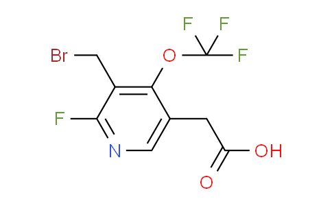 3-(Bromomethyl)-2-fluoro-4-(trifluoromethoxy)pyridine-5-acetic acid