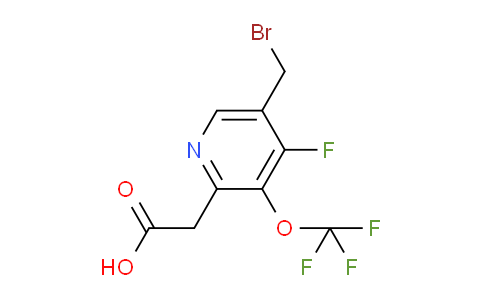 5-(Bromomethyl)-4-fluoro-3-(trifluoromethoxy)pyridine-2-acetic acid