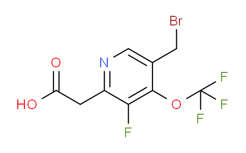 5-(Bromomethyl)-3-fluoro-4-(trifluoromethoxy)pyridine-2-acetic acid