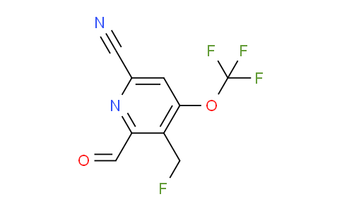 6-Cyano-3-(fluoromethyl)-4-(trifluoromethoxy)pyridine-2-carboxaldehyde