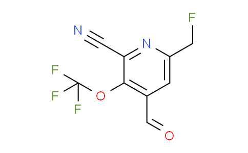 2-Cyano-6-(fluoromethyl)-3-(trifluoromethoxy)pyridine-4-carboxaldehyde