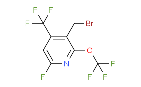 3-(Bromomethyl)-6-fluoro-2-(trifluoromethoxy)-4-(trifluoromethyl)pyridine