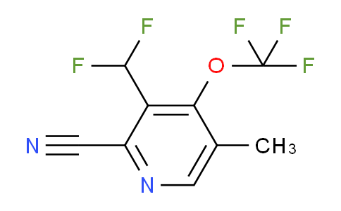 2-Cyano-3-(difluoromethyl)-5-methyl-4-(trifluoromethoxy)pyridine