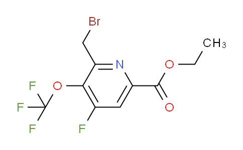 Ethyl 2-(bromomethyl)-4-fluoro-3-(trifluoromethoxy)pyridine-6-carboxylate