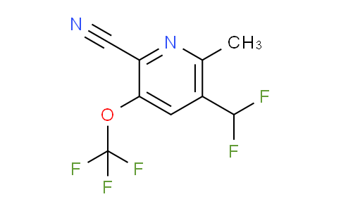 2-Cyano-5-(difluoromethyl)-6-methyl-3-(trifluoromethoxy)pyridine