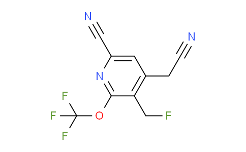 6-Cyano-3-(fluoromethyl)-2-(trifluoromethoxy)pyridine-4-acetonitrile
