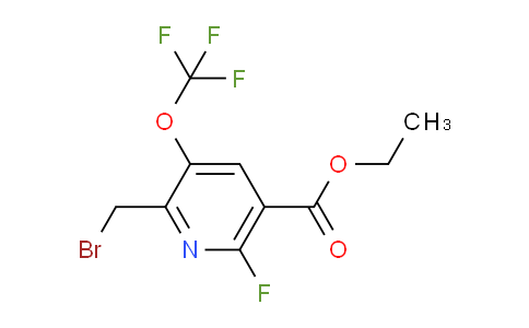 Ethyl 2-(bromomethyl)-6-fluoro-3-(trifluoromethoxy)pyridine-5-carboxylate
