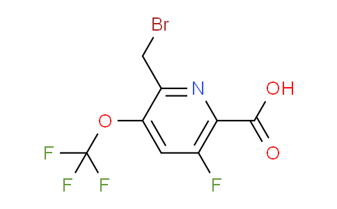 2-(Bromomethyl)-5-fluoro-3-(trifluoromethoxy)pyridine-6-carboxylic acid