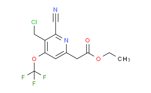 AM169267 | 1806075-61-5 | Ethyl 3-(chloromethyl)-2-cyano-4-(trifluoromethoxy)pyridine-6-acetate