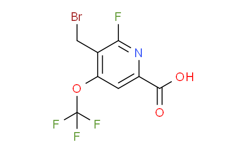 3-(Bromomethyl)-2-fluoro-4-(trifluoromethoxy)pyridine-6-carboxylic acid