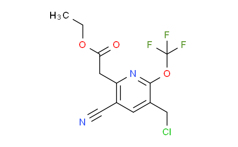 AM169279 | 1804643-96-6 | Ethyl 3-(chloromethyl)-5-cyano-2-(trifluoromethoxy)pyridine-6-acetate