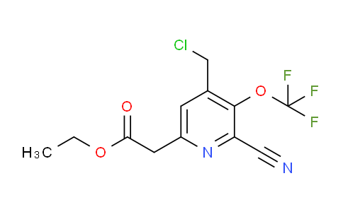 AM169283 | 1804325-74-3 | Ethyl 4-(chloromethyl)-2-cyano-3-(trifluoromethoxy)pyridine-6-acetate