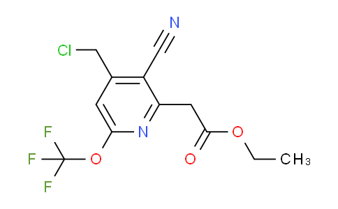 AM169289 | 1804346-73-3 | Ethyl 4-(chloromethyl)-3-cyano-6-(trifluoromethoxy)pyridine-2-acetate