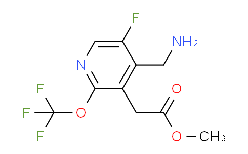 Methyl 4-(aminomethyl)-5-fluoro-2-(trifluoromethoxy)pyridine-3-acetate