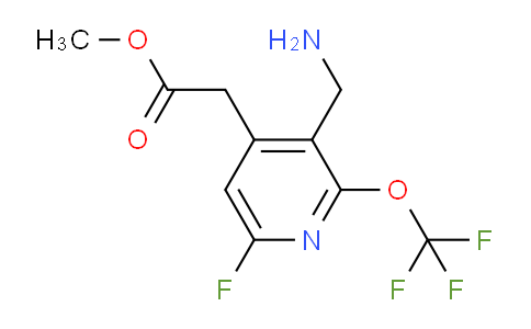 Methyl 3-(aminomethyl)-6-fluoro-2-(trifluoromethoxy)pyridine-4-acetate