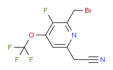 AM169379 | 1804337-89-0 | 2-(Bromomethyl)-3-fluoro-4-(trifluoromethoxy)pyridine-6-acetonitrile
