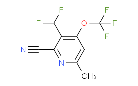 2-Cyano-3-(difluoromethyl)-6-methyl-4-(trifluoromethoxy)pyridine