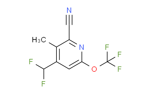2-Cyano-4-(difluoromethyl)-3-methyl-6-(trifluoromethoxy)pyridine