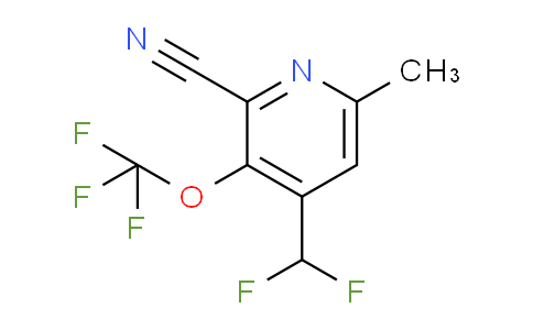 2-Cyano-4-(difluoromethyl)-6-methyl-3-(trifluoromethoxy)pyridine