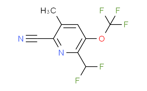 2-Cyano-6-(difluoromethyl)-3-methyl-5-(trifluoromethoxy)pyridine