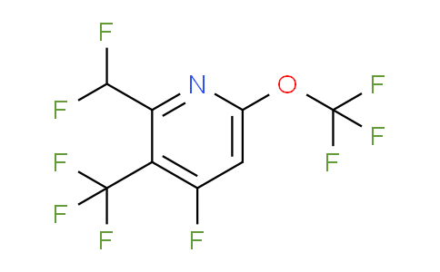 2-(Difluoromethyl)-4-fluoro-6-(trifluoromethoxy)-3-(trifluoromethyl)pyridine