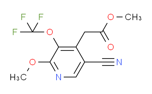 Methyl 5-cyano-2-methoxy-3-(trifluoromethoxy)pyridine-4-acetate