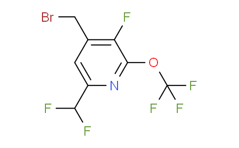 4-(Bromomethyl)-6-(difluoromethyl)-3-fluoro-2-(trifluoromethoxy)pyridine