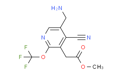 Methyl 5-(aminomethyl)-4-cyano-2-(trifluoromethoxy)pyridine-3-acetate