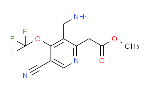 Methyl 3-(aminomethyl)-5-cyano-4-(trifluoromethoxy)pyridine-2-acetate