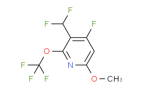 3-(Difluoromethyl)-4-fluoro-6-methoxy-2-(trifluoromethoxy)pyridine