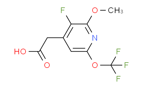 3-Fluoro-2-methoxy-6-(trifluoromethoxy)pyridine-4-acetic acid