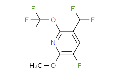 3-(Difluoromethyl)-5-fluoro-6-methoxy-2-(trifluoromethoxy)pyridine