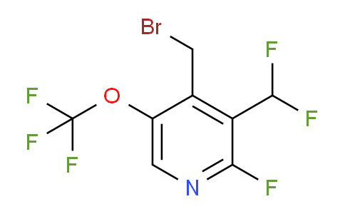 4-(Bromomethyl)-3-(difluoromethyl)-2-fluoro-5-(trifluoromethoxy)pyridine