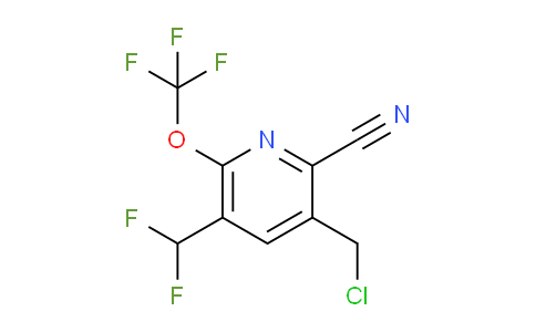 3-(Chloromethyl)-2-cyano-5-(difluoromethyl)-6-(trifluoromethoxy)pyridine