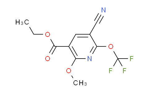 Ethyl 3-cyano-6-methoxy-2-(trifluoromethoxy)pyridine-5-carboxylate