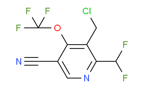 3-(Chloromethyl)-5-cyano-2-(difluoromethyl)-4-(trifluoromethoxy)pyridine